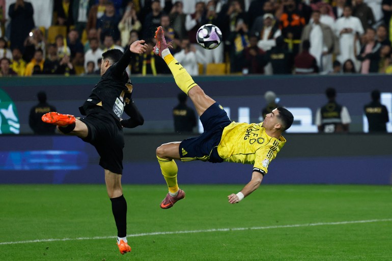 Cristiano Ronaldo scores superb bicycle kick in Al Nassr win | Football News | Al Jazeera