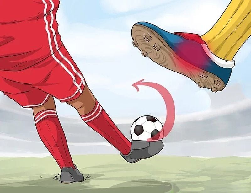 Giữ thăng bằng sau khi sút thẳng bổng