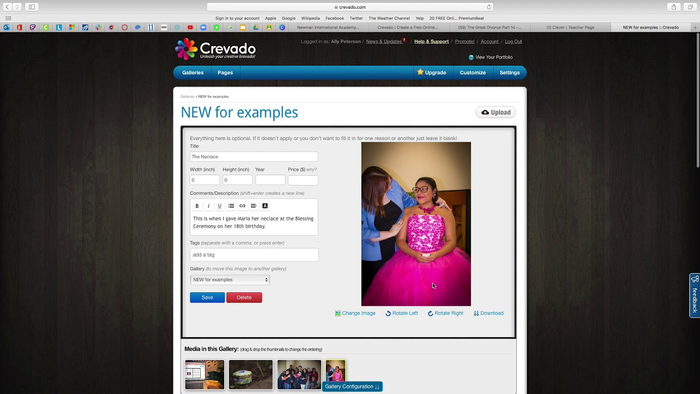 Website Crevado thiết kế Portfolio
